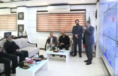 بازدید فرمانده نیروی انتظامی خوزستان از رصدخانه آب و انرژی