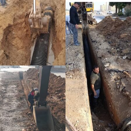 اصلاح خطوط فاضلاب در چند منطقه اهواز