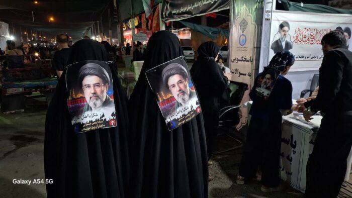 برپایی سومین شب موکب فرهنگی آبفا کشور با همکاری امور فرهنگی آبفا اهواز در مرز شلمچه