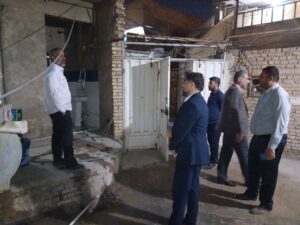 بازدید فرماندار کارون و معاون بهره‌برداری آب اهواز از وضعیت تأمین آب منطقه کوت‌عبدالله قدیم