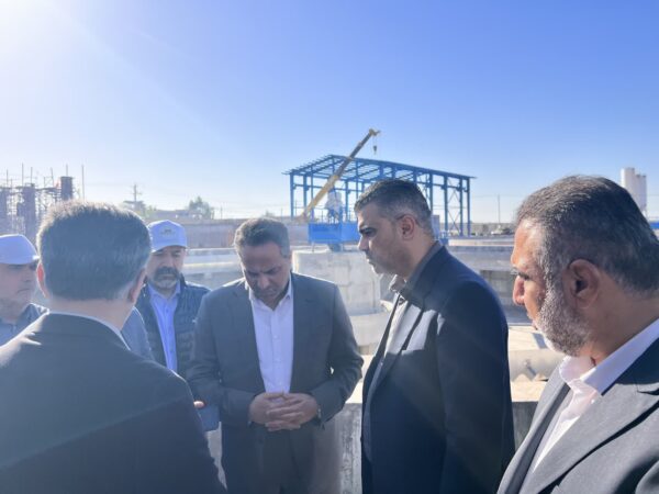 بازدید مدیرعامل شرکت مهندسی آب و فاضلاب کشور از تصفیه‌خانه فاضلاب غرب اهواز