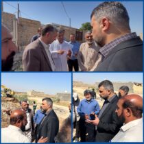 گام‌های عملی آبفا اهواز برای بهبود وضعیت آب در ملاشیه با حضور میدانی مهندس عبیداوی، مدیرعامل شرکت