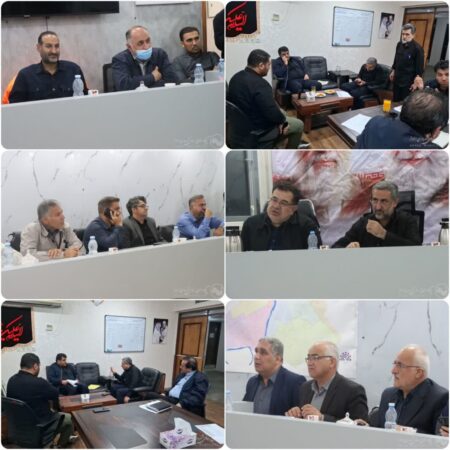 برگزاری جلسات مشترک شهرداری با موضوع بارندگی‌های پیش رو