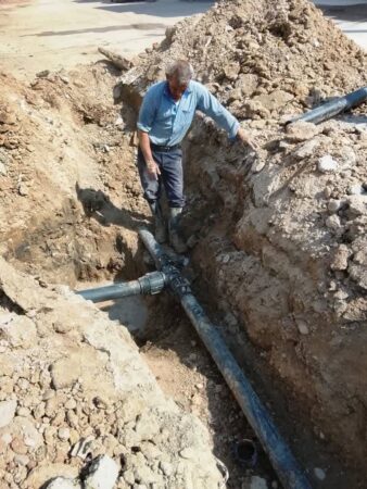 اتمام عملیات توسعه شبکه آب در شرق جاده ویس