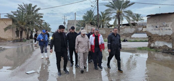 آغاز عملیات رفع آبگرفتگی در شادگان