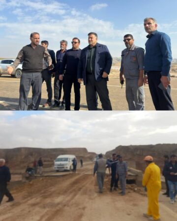 بازگشایی جاده محور ارتباطی مسجدسلیمان _هفتکل