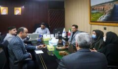 نشست هم اندیشی مدیر روابط عمومی سازمان آب و برق خوزستان با اعضای کارگروه مدیریت سبز