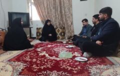 ابلاغ پیام وزیر نفت و دیدار با خانواده كاركنان متوفی ناشی از كار شركت نفت و گاز اروندان 