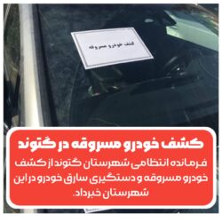 دستنبد پليس گتوند بر دستان سارق خودرو