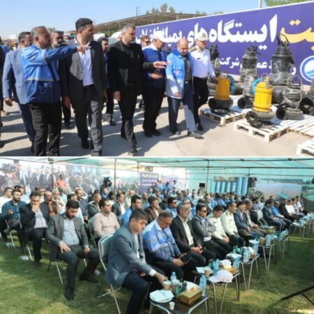 مانور آمادگی شرکت آبفا اهواز برای کمک به دفع آب‌های سطحی با حضور مسئولان استانی و شهرستانی برگزار شد