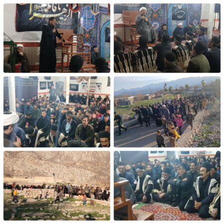 برگزاری مراسم عزاداری شهادت رهبر معظم انقلاب در روستای للر اندیکا