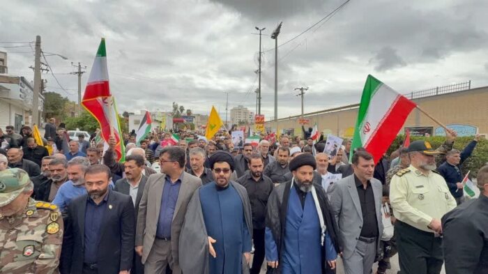 حضور حماسی مردم مسجد سلیمان در راهپیمایی روز جهانی قدس