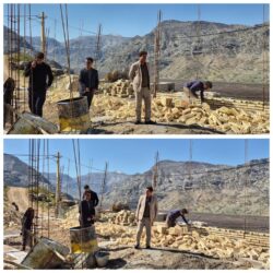 بازدید فرماندار اندیکا از روند احداث مدرسه حافظ در روستای حسنعلی دره فرح