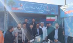 برپایی موكب و حضور كاركنان شركت نفت و گاز اروندان در مراسم سالگرد شهید حاج قاسم سلیمانی