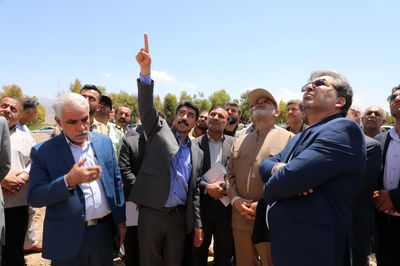 بازدید وزیر کشور از طرح تامین آب شرب و کشاورزی شمال شرق خوزستان