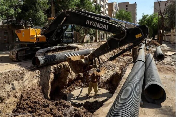 مدیرعامل آبفا خوزستان: احداث خط آب‌های سطحی در منطقه بهارستان؛ آبفا خوزستان در کنار شهرداری برای مدیریت روان‌آبها