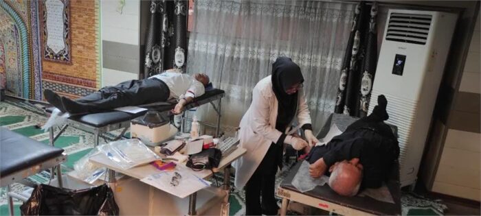 به مناسبت گرامیداشت هفته دفاع مقدس برگزار شد  مشارکت کارکنان شرکت آبفا اهواز در پویش اهدای خون