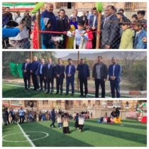 آیین بهره‌برداری از زمین چمن مصنوعی آموزشگاه شبانه‌روزی زاگرس در بخش چلو برگزار شد